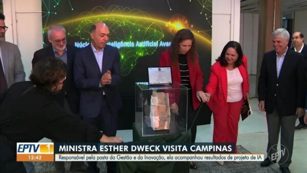 Pedra fundamental do novo núcleo foi lançada nesta sexta — Foto: CPQD/Divulgação