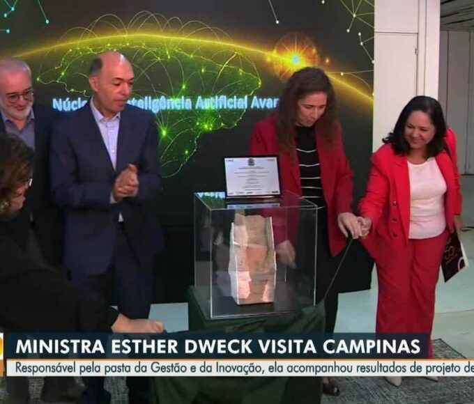 Pedra fundamental do novo núcleo foi lançada nesta sexta — Foto: CPQD/Divulgação