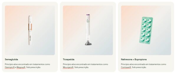 Produtos divulgados na página da Voy — Foto: Reprodução