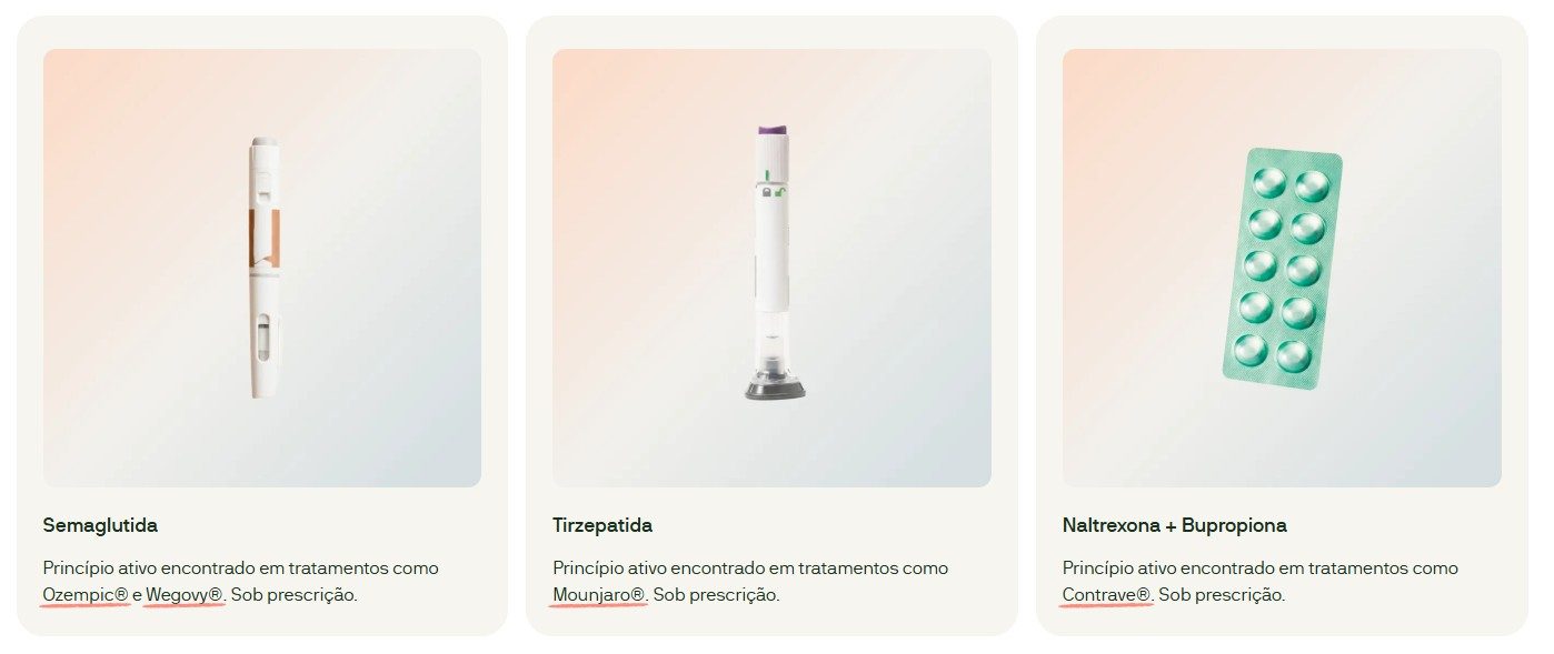 Produtos divulgados na página da Voy — Foto: Reprodução