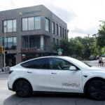 Robotáxi da Tesla em Austin, no Texas. — Foto: Joel Angel Juarez/Reuters