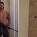 Rodolffo, da dupla com Israel, mata barata com tiro dentro de casa — Foto: Reprodução/Instagram de Rodolffo